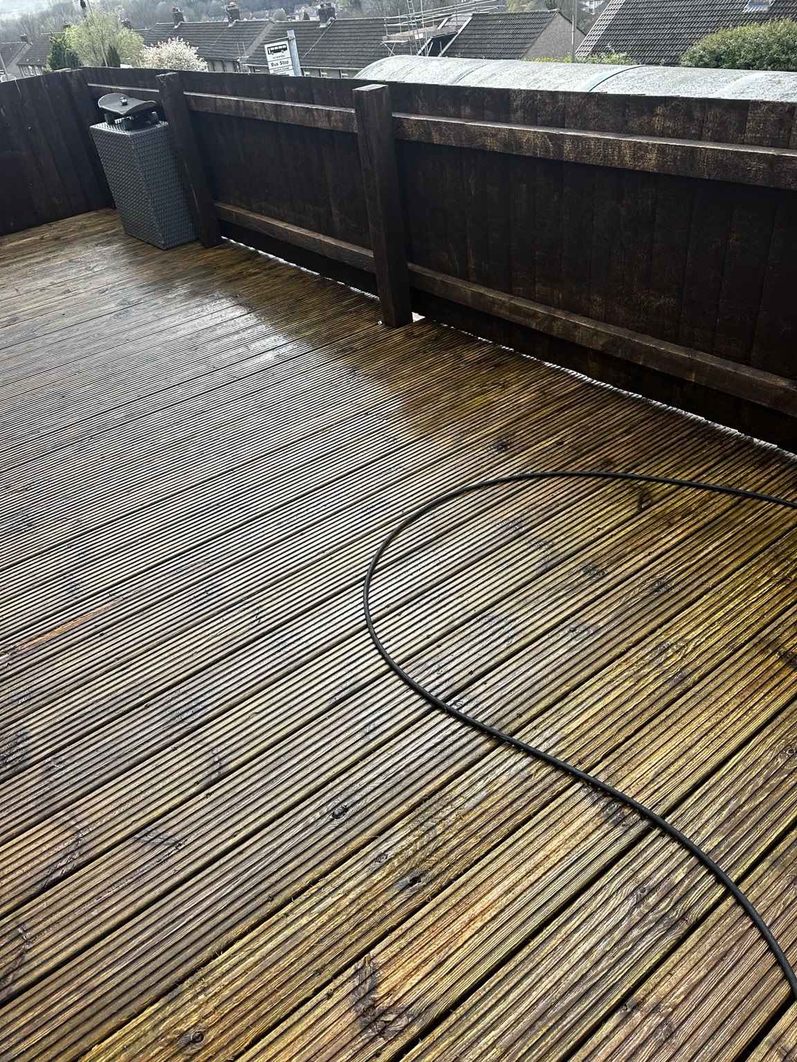 Decking after cleaning