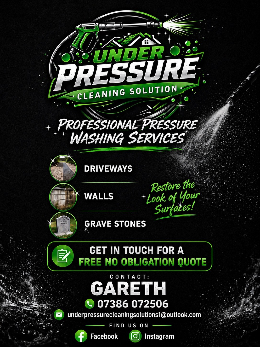 Under Pressure Cleaning Solutions logo